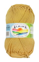 Пряжа ALPINA NATURE (100% хлопок) 10х50г/105м цв.005 горчичный