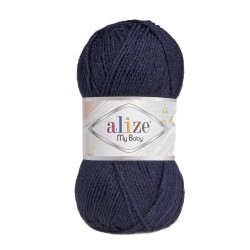 Пряжа для вязания Ализе My Baby (100% акрил) 5х50г/150м цв.058 т.синий