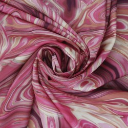 Ткань шелк Армани 90 г/м2 97% полиэстер, 3% спандекс шир.148 см арт.Р.15719.02 цв.02 розовая пудра уп.25м