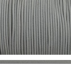 Резинка TBY шляпная (шнур круглый) цв.F310 св.серый 2мм боб.100м