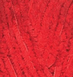 Пряжа для вязания Ализе Softy (100% микрополиэстер) 5х50г/115м цв.056 красный