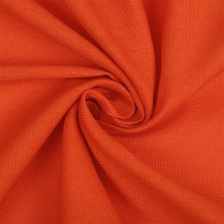 Ткань льняная TBYLi-1004-30 185г/м 30% лен 25хб 25%виск 20%ПЭ шир 140см цв.30 оранжевый рул 10м