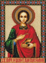 Набор для вышивания PANNA арт. CM-1206 Икона Св. Великомученика и целителя Пантелеймона 19,5х26,5 см