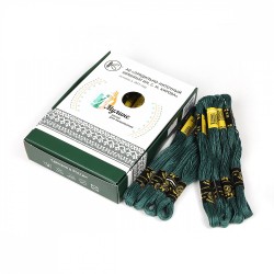 Нитки мулине цв.9286 т.зеленый 24х8м С-Пб