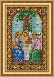 Набор для вышивания бисером GALLA COLLECTION арт.И 049 Икона Святая Троица 21x32 см