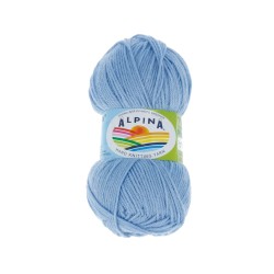Пряжа ALPINA PAULA (60% мериносовая шерсть, 20% натуральный шелк, 20% нейлон) 3х50г/175м цв.08 голубой
