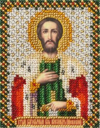 Набор для вышивания PANNA арт. CM-1207 Икона Святого Александра Невского 8,5х10,5 см