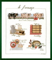 Набор для вышивания Le Bonheur des Dames арт.1184 Le Fromage (Сыр) 40х46 см