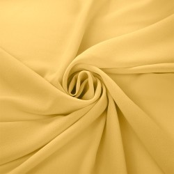 Ткань креп-шифон арт.TBY.8021-032 плот.105г/м2 100% ПЭ шир. 150см цв.32 бледно-желтый уп.5м