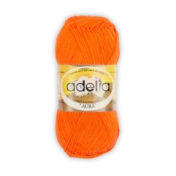 Пряжа ADELIA AURA (100% акрил) 10х50г/250м цв.119 неон. оранжевый