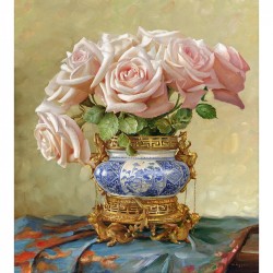 Картины мозаикой Molly арт.KM0247 Бузин. Восточные розы (38 цветов) 40х50 см