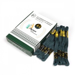 Нитки мулине цв.9288 т.зеленый 24х8м С-Пб