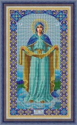 Набор для вышивания бисером GALLA COLLECTION арт.И 052 Икона Покров Божией Матери 22x26 см