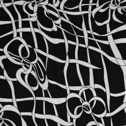 Ткань шелк Армани креп 90 г/м  97% полиэстер, 3% лайкра шир.148 см арт.T.0549.4 цв.04 черный рул.25м