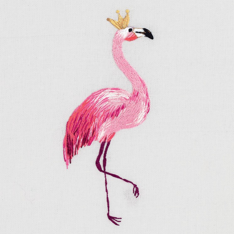 Набор для вышивания PANNA "Живая картина" арт. JK-2178 Фламинго 4х10,5 см