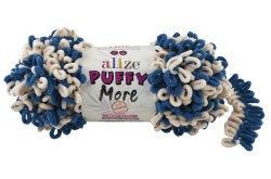 Пряжа для вязания Ализе Puffy More (100% микрополиэстер) 2х150г/11,5м цв.6263