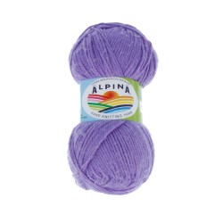 Пряжа ALPINA PAULA (60% мериносовая шерсть, 20% натуральный шелк, 20% нейлон) 3х50г/175м цв.10 фиолетовый