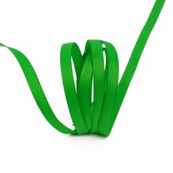 Лента Ideal репсовая в рубчик шир.6мм цв. 579 (120) ярк.зеленый уп.27,42м