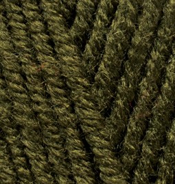 Пряжа для вязания Ализе Superlana maxi (25% шерсть/ 75% акрил) 5х100г/100м цв.214 оливковый упак (1 упак)