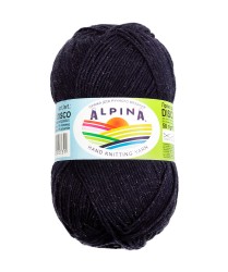 Пряжа ALPINA DISCO (86% хлопок, 14% полиамид) 10х50г/150м цв.07 т.синий