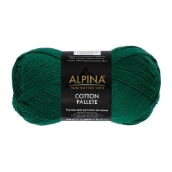 Пряжа ALPINA COTTON PALLETE (50% хлопок, 50% акрил) 10х50г/205м цв.17 зеленый