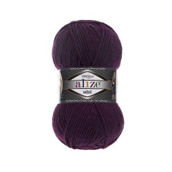 Пряжа для вязания Ализе Superlana midi (25% шерсть, 75% акрил) 5х100г/170м цв.111 сливовый