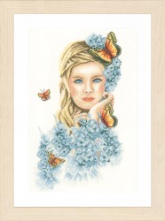 Набор для вышивания LANARTE арт.PN-0156299 Yellow butterflies 26х44 см