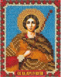 Набор для вышивания PANNA арт. CM-1398 Икона Святого Великомученика Георгия 8,5х11 см