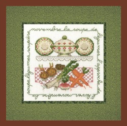 Набор для вышивания Le Bonheur des Dames арт.2237 La Soupe De Legumes (Овощной суп) 11х12 см