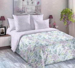 Ткань Сатин 120 г/м 100% хлопок шир.220 см арт.D.661092Сат273 цв.сиреневый рул.33м (±5м)