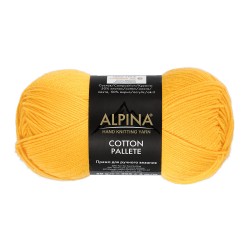 Пряжа ALPINA COTTON PALLETE (50% хлопок, 50% акрил) 10х50г/205м цв.11 желтый