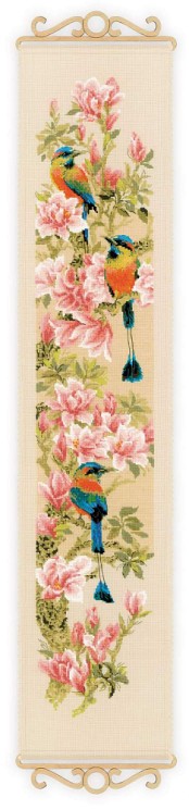 Набор для вышивания РИОЛИС арт.1905 Тропические птички 19х90 см