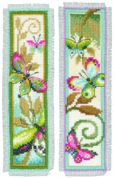 Набор для вышивания VERVACO арт.PN-0155949 Закладка Декоративные бабочки 6х20 см