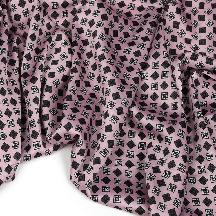 Ткань шелк Армани 90г/м 97% полиэстер, 3% спандекс шир.145см арт.Р.28366.03 цв.03 розовый рул.30м