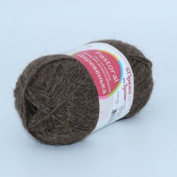 Пряжа для вязания ТРО "Деревенька" (100% шерсть) 10х100г/170м цв.0372 натур т.серый