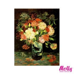 Картины по номерам Molly арт.KH0104 Ван Гог. Ваза с гвоздиками (28 Красок) 40х50 см