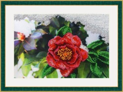 Набор для вышивания бисером GALLA COLLECTION арт.Л 317 Японская роза 27х18 см