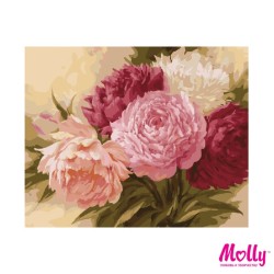 Картины по номерам Molly арт.KH0055/1 Оттенки розового (26 Цветов) 40х50 см