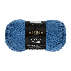 Пряжа ALPINA COTTON PALLETE (50% хлопок, 50% акрил) 10х50г/205м цв.19 джинсовый