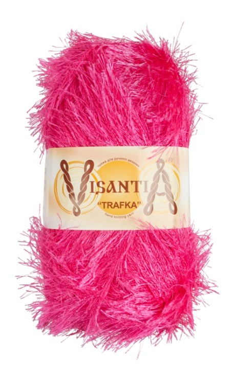 Пряжа VISANTIA TRAFKA (100% полиэстер) 5х100г/150 м цв.0021 темно-розовый