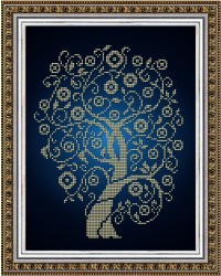 Рисунок на ткани бисером БЛАГОВЕСТ арт.К-4025 Дерево Изобилия 20х26,5 см