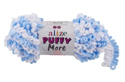 Пряжа для вязания Ализе Puffy More (100% микрополиэстер) 2х150г/11,5м цв.6266