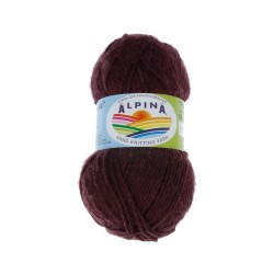 Пряжа ALPINA PAULA (60% мериносовая шерсть, 20% натуральный шелк, 20% нейлон) 3х50г/175м цв.17 т.бордовый