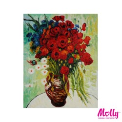 Картины по номерам Molly арт.KH0105/1 Ван Гог. Цветущие маки и ромашки (24 Краски) 40х50 см