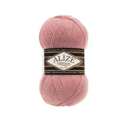 Пряжа для вязания Ализе Superlana klasik (25% шерсть, 75% акрил) 5х100г/280м цв.144 темная пудра