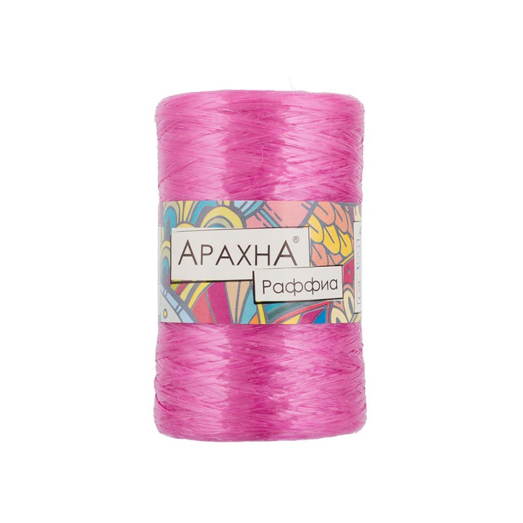 Пряжа ARACHNA Raffia (100% полипропилен) 5х50г/200м цв.09 малиновый