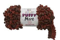 Пряжа для вязания Ализе Puffy More (100% микрополиэстер) 2х150г/11,5м цв.6290