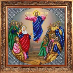 Набор для вышивания бисером ПАУТИНКА арт.Б-1088 Вознесение Иисуса Христа 28х28 см