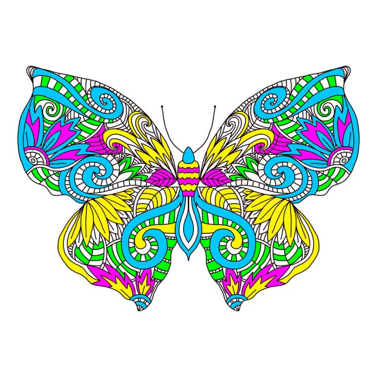 Набор для вышивания МАТРЕНИН ПОСАД арт.41х41 - 1863 Узор бабочки