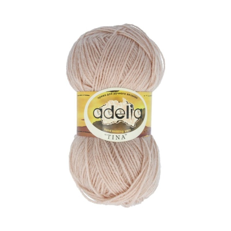 Пряжа ADELIA TINA (100% акрил) 5х100г/308м цв.081 св.бежевый